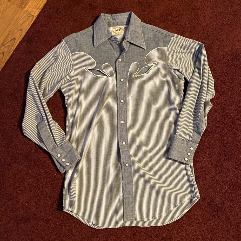 Vintage Lee Western Pearl snap button shirt